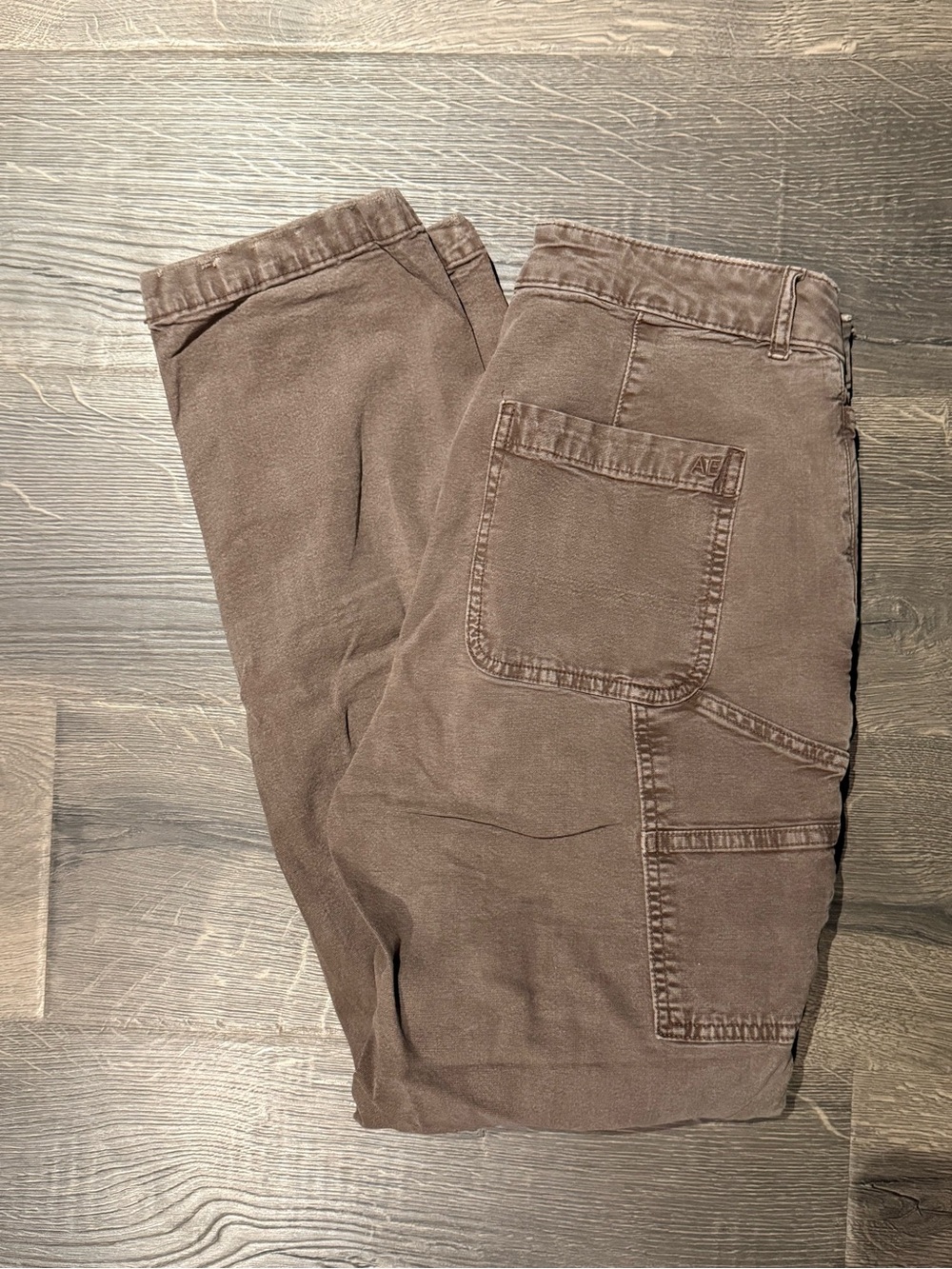 Brown Utility Pocket Pants